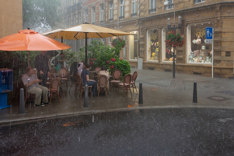 Brüssel im Regen